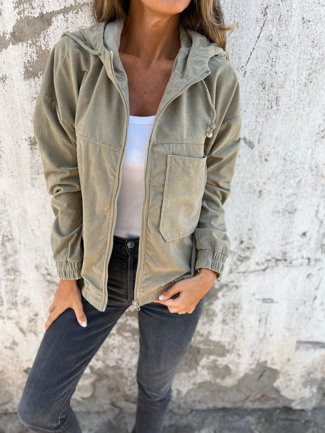 Palisades | Corduroy Hooded Jacket