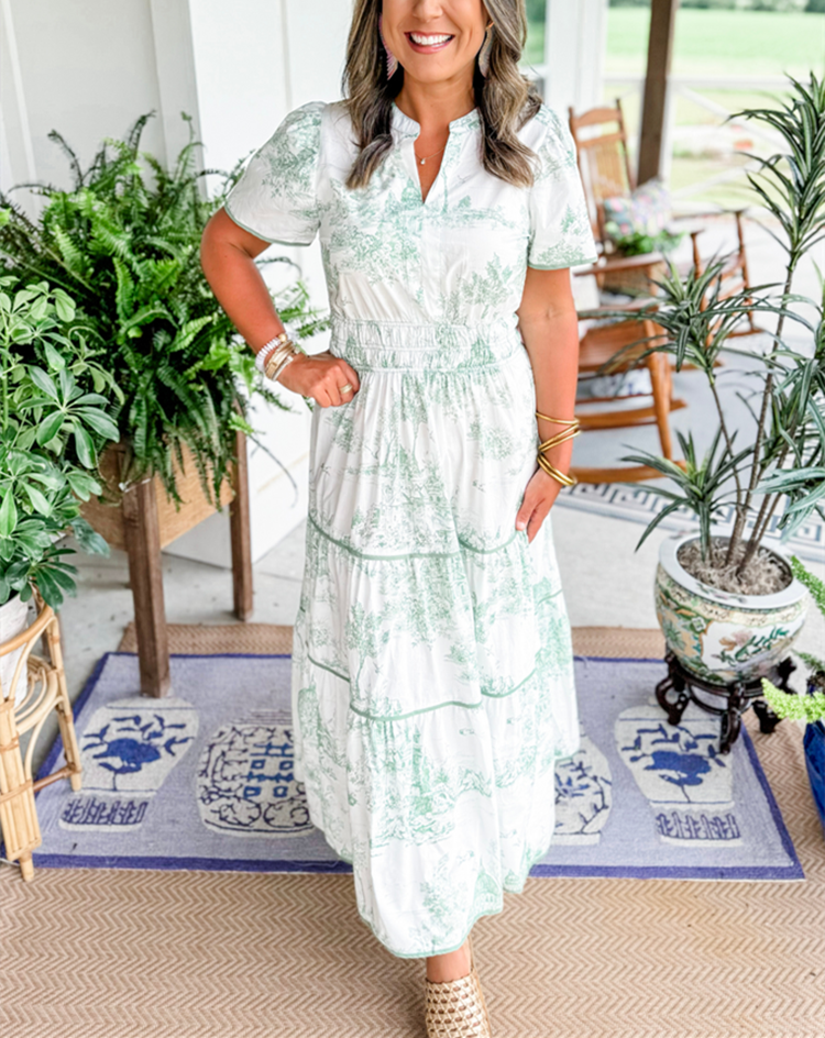 Alexia™ | Toile Maxi Dress