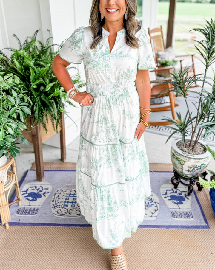 Alexia™ | Toile Maxi Dress