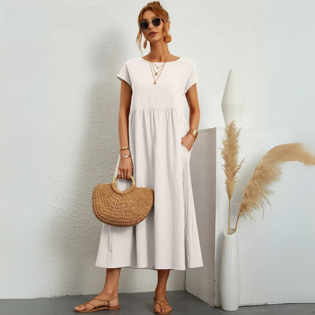 Talina™ | Effortless Cotton Charm Dress