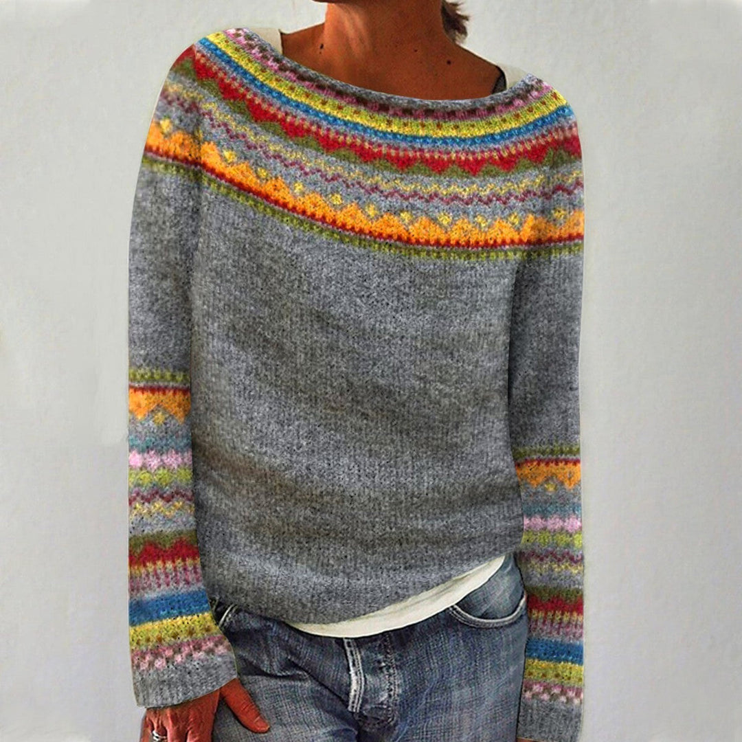 Kyra - Retro knitted jumper for women