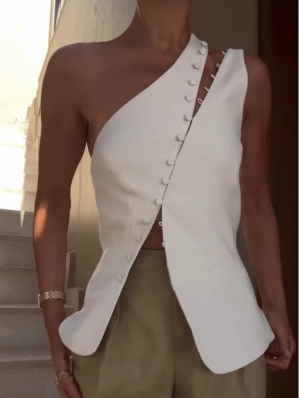 Seren™ | Stylish One-Shoulder Top