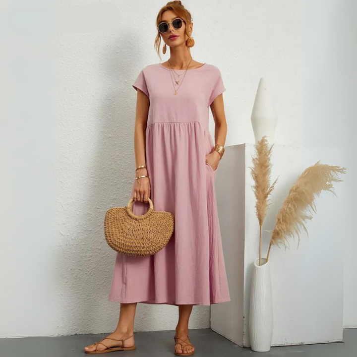 Talina™ | Effortless Cotton Charm Dress