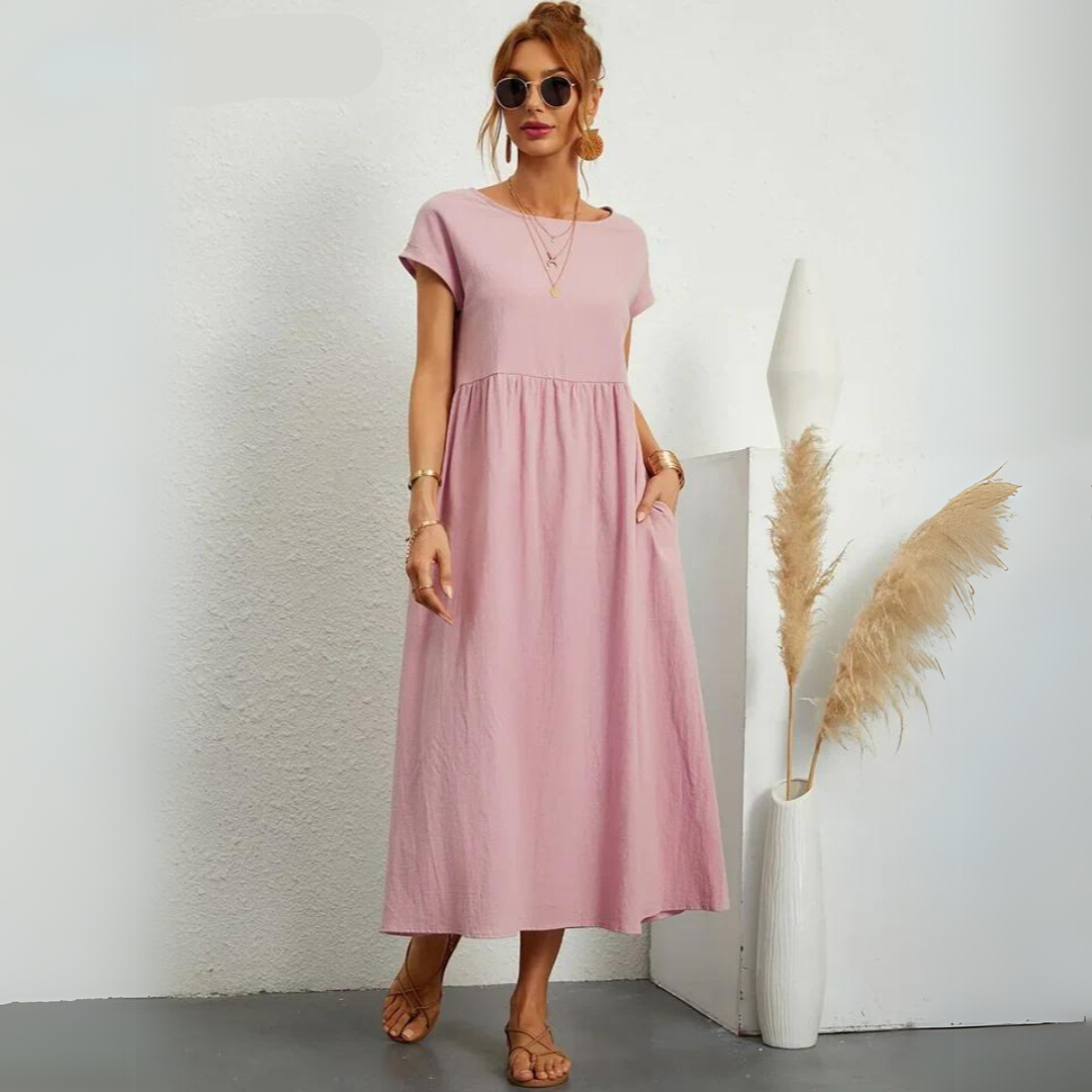 Talina™ | Effortless Cotton Charm Dress