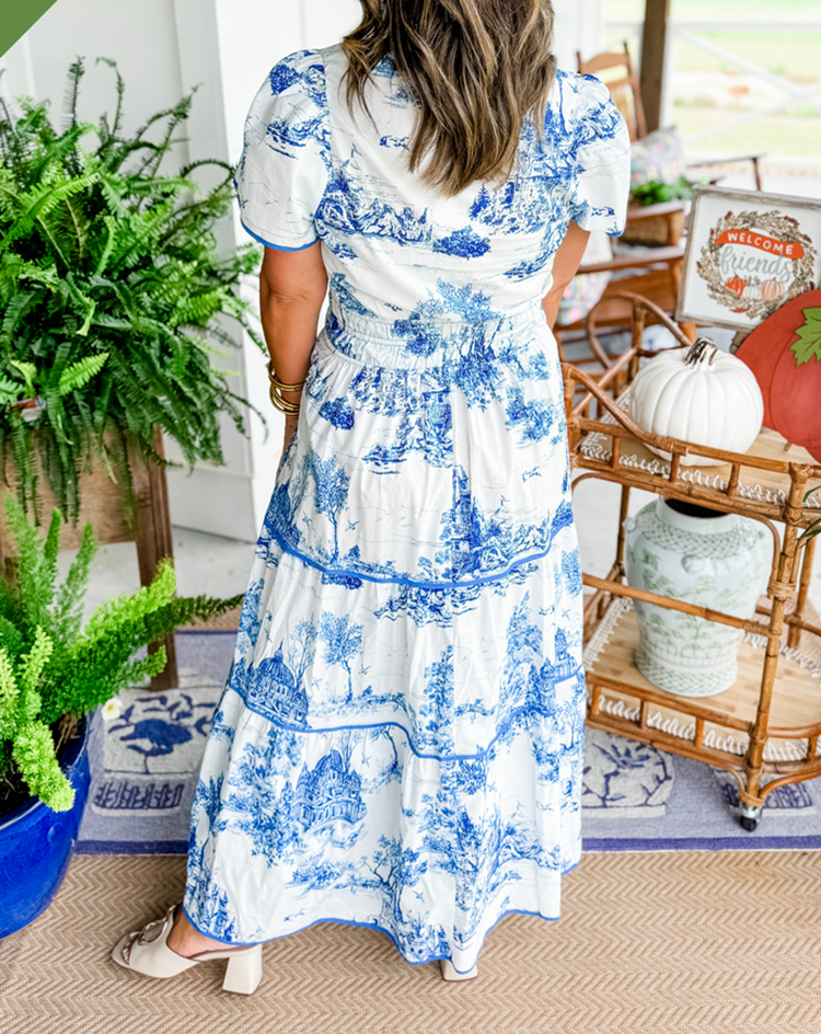 Alexia™ | Toile Maxi Dress