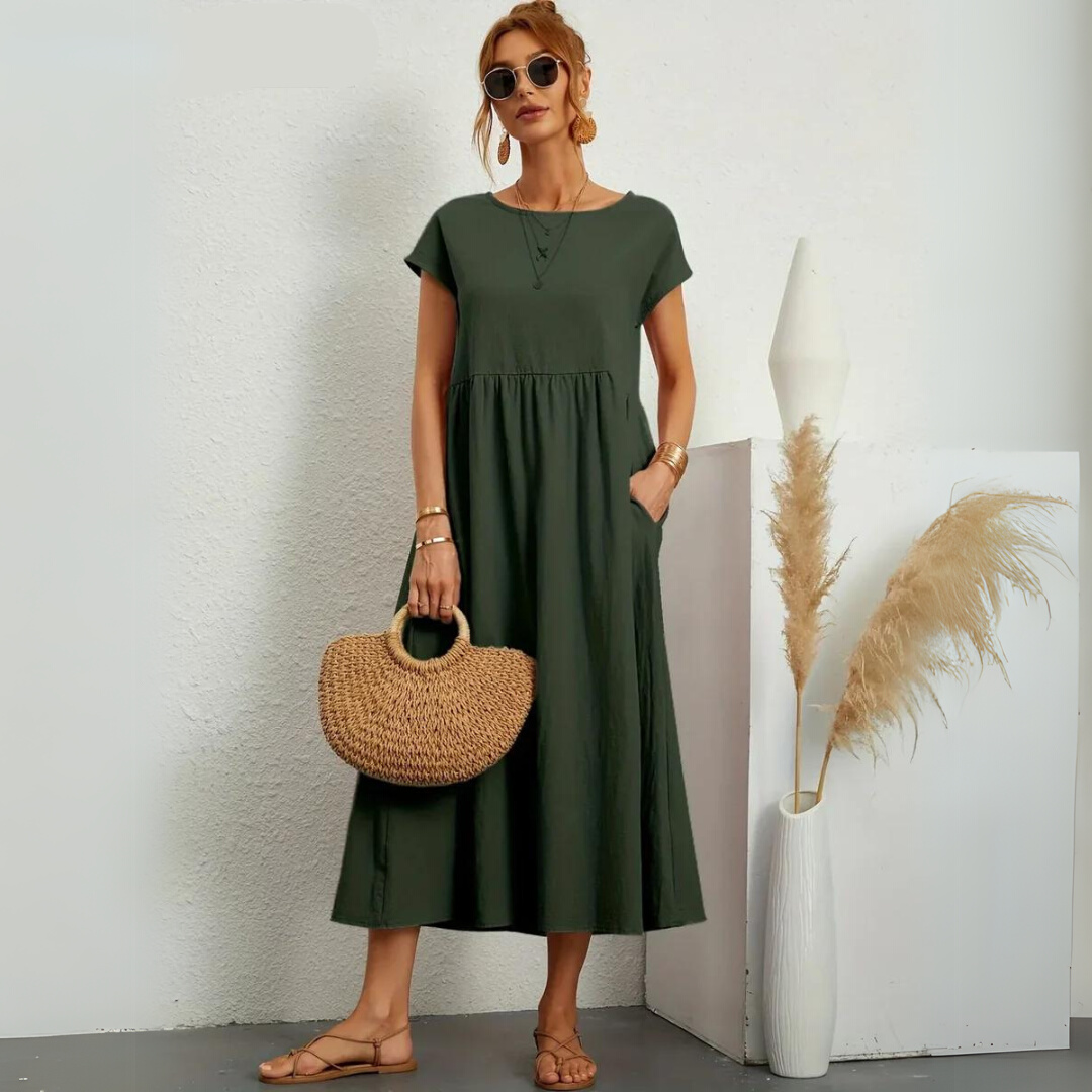 Talina™ | Effortless Cotton Charm Dress