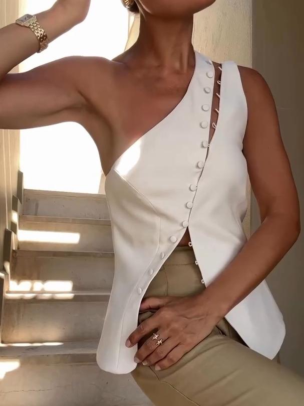 Seren™ | Stylish One-Shoulder Top