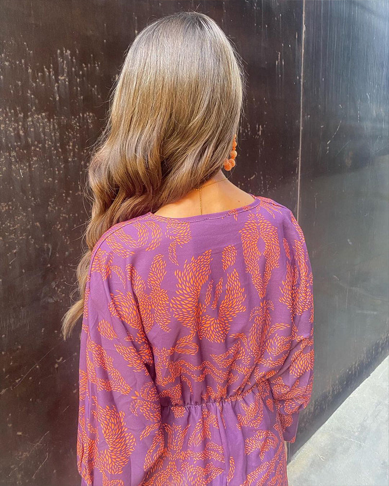Celeste - Abito Midi Raffinato con Maniche Lunghe™