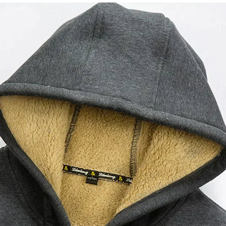 Arie - Men's Winter Coat with Hood and Fleece