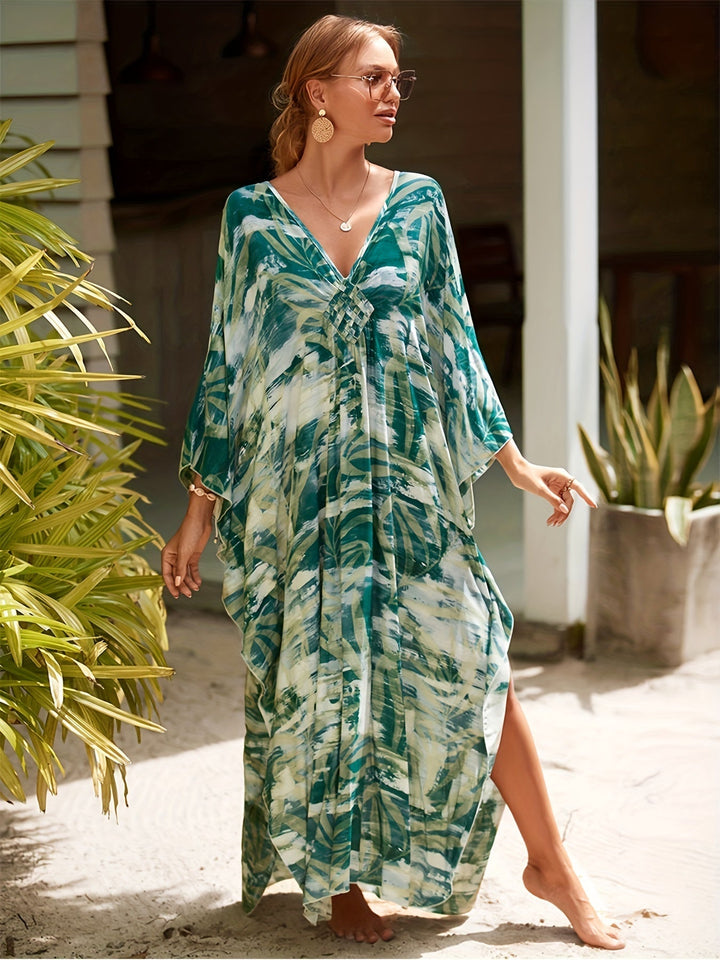 Delila | Plus Size Tropical Dress