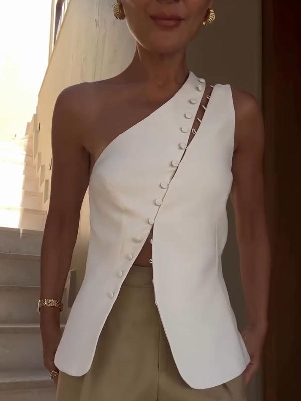 Seren™ | Stylish One-Shoulder Top