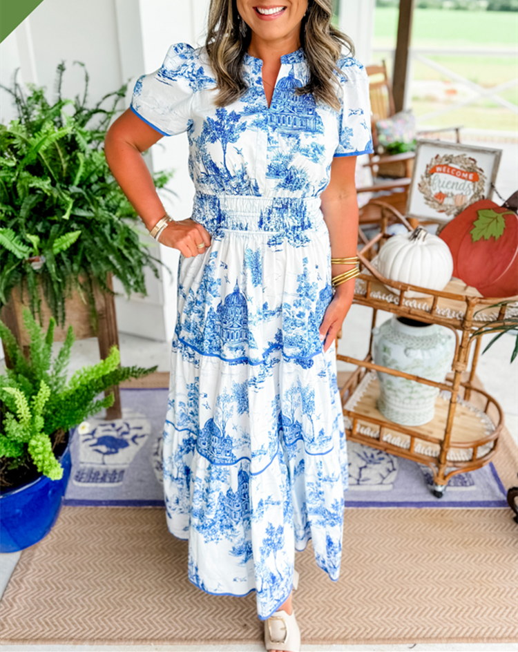 Alexia™ | Toile Maxi Dress