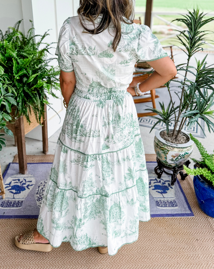 Alexia™ | Toile Maxi Dress