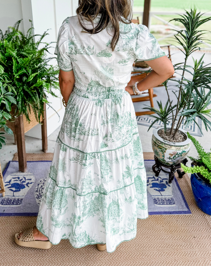 Alexia™ | Toile Maxi Dress