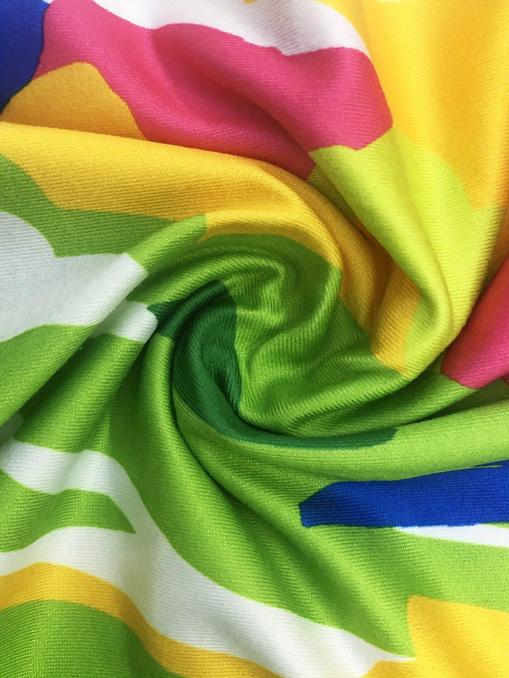Lindsay | Plus size colorful dress