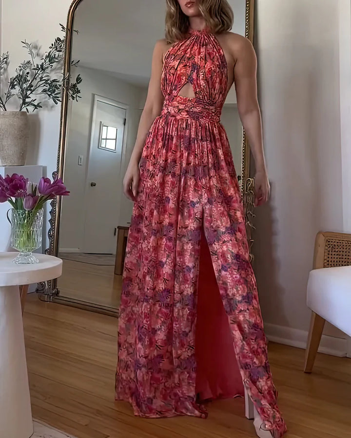 Alina™ | Backless Floral Maxi