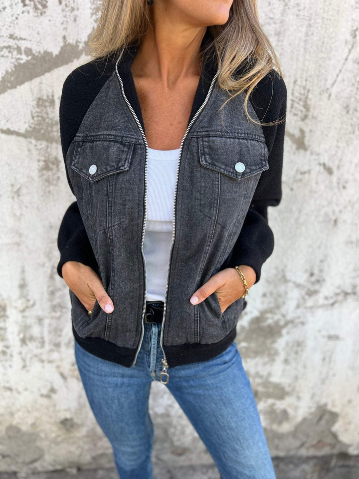 ORELLA™ | Sleek V-Neck Casual Jacket