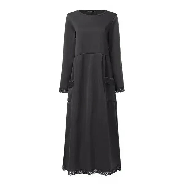 Sophie | Long Dress made of Wool-Cotton