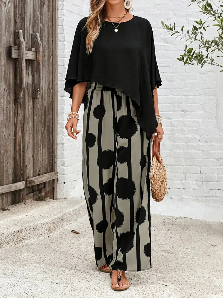 Vasia™ | Comfortable Elastic Waist Two-Piece Set