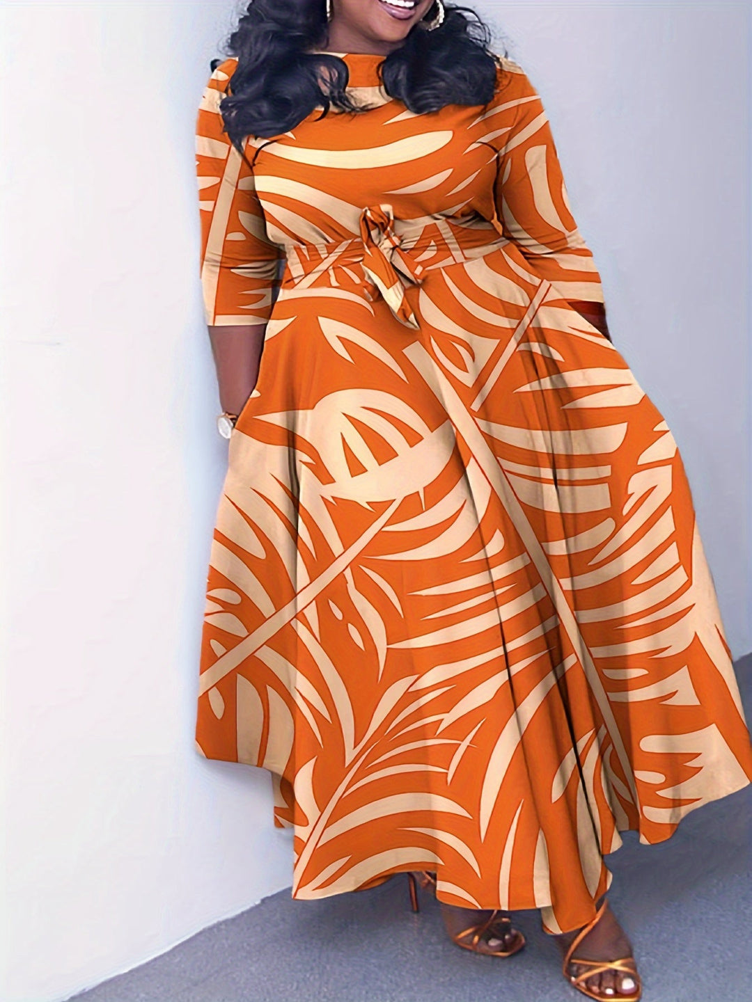 Hannah | Plus size colored dress