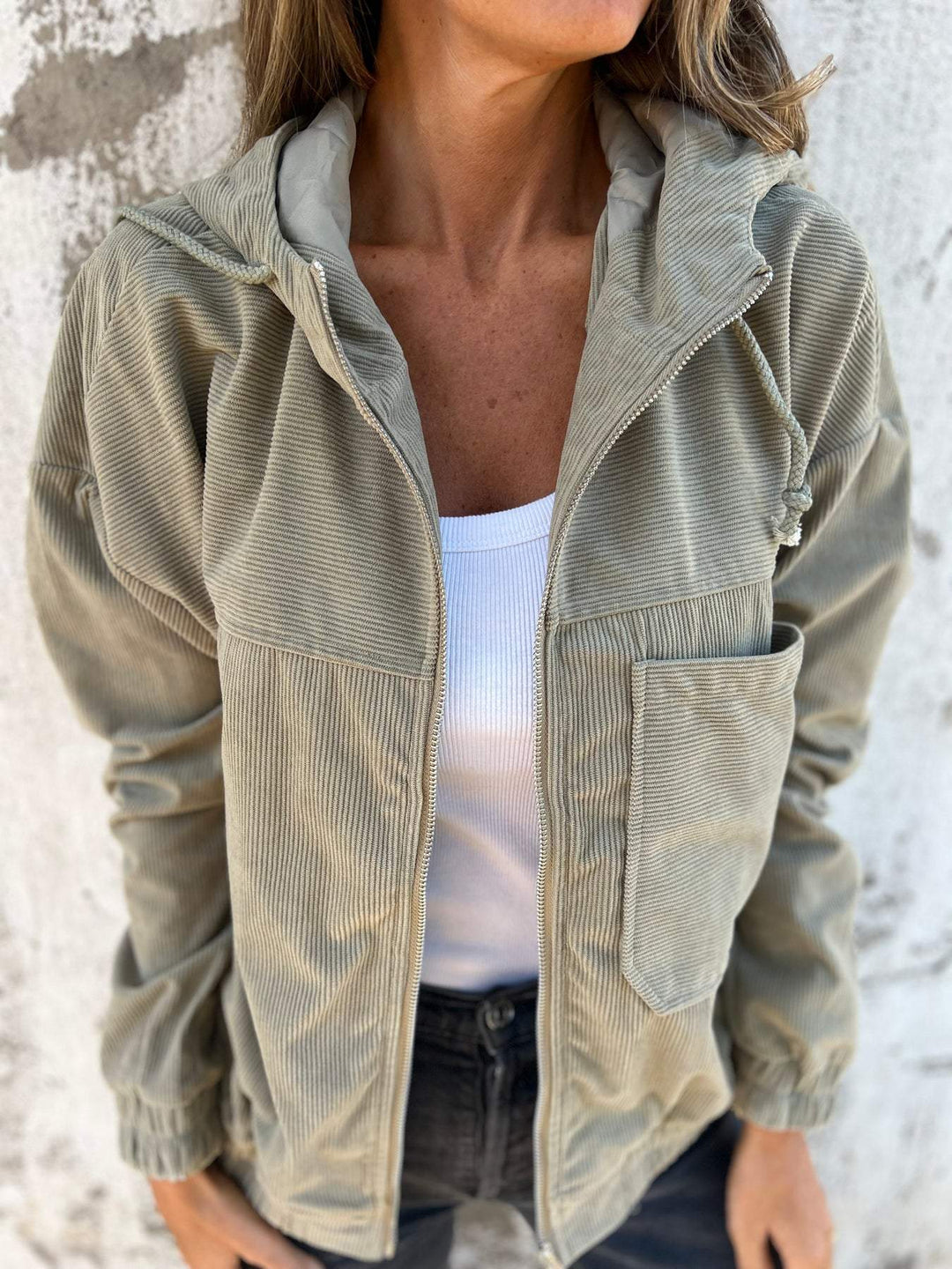 Palisades | Corduroy Hooded Jacket