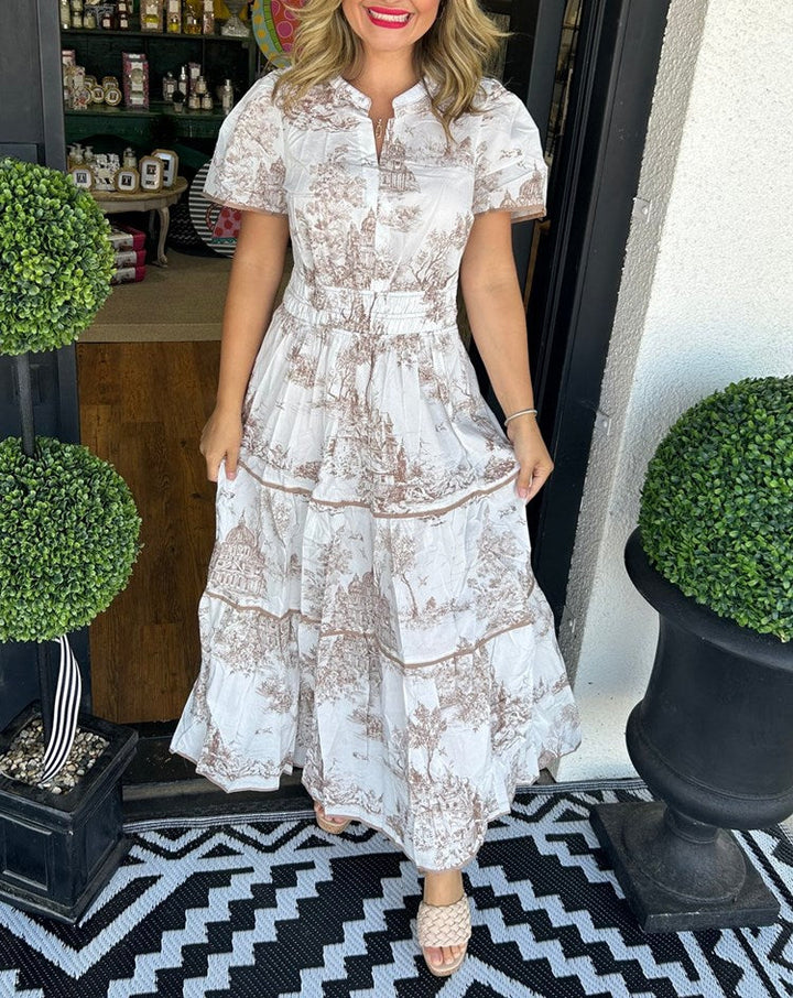 Alexia™ | Toile Maxi Dress