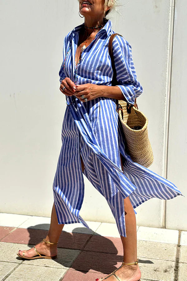 Brylee™ | Elegant Striped Shirt