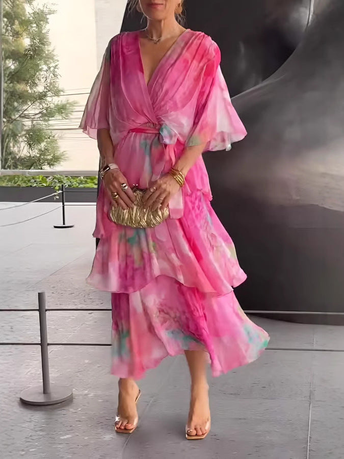 Seraphina - Graceful Chiffon Floral Maxi Dress™