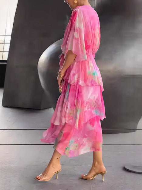 Seraphina - Graceful Chiffon Floral Maxi Dress™