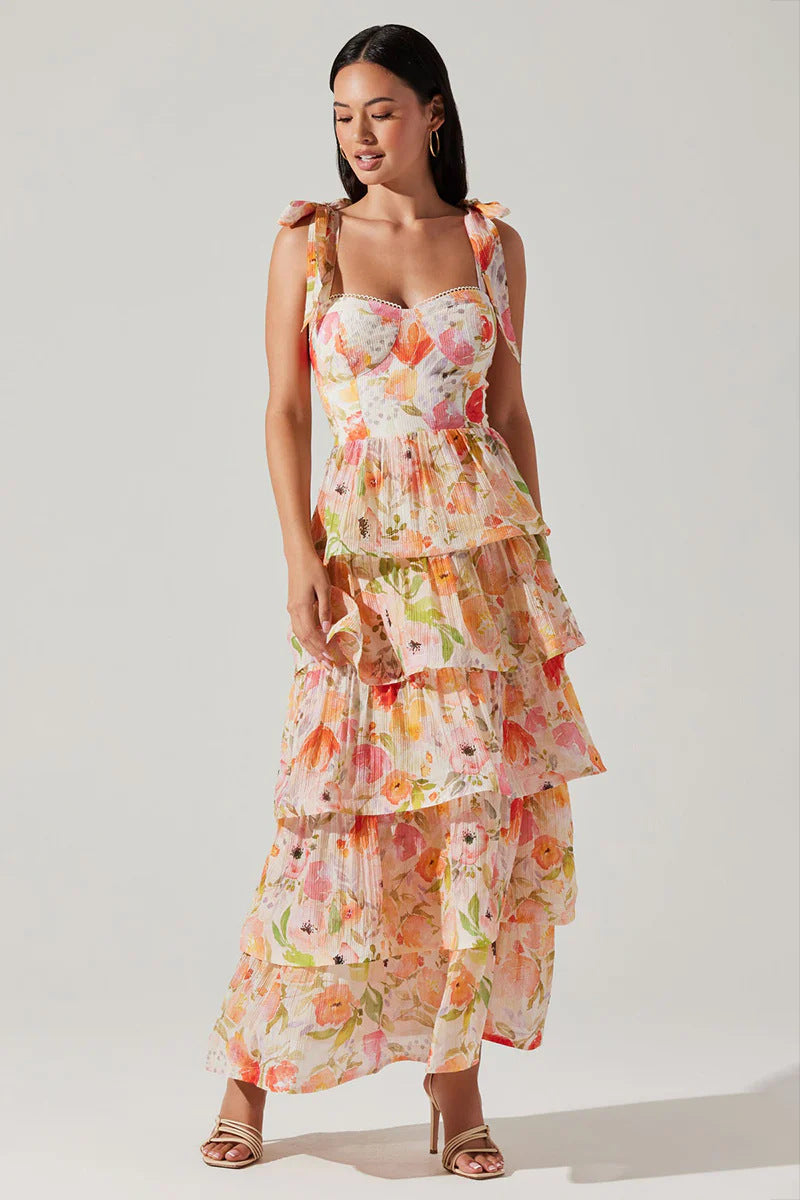Isabella-Bloom Tiered Maxi Dress™