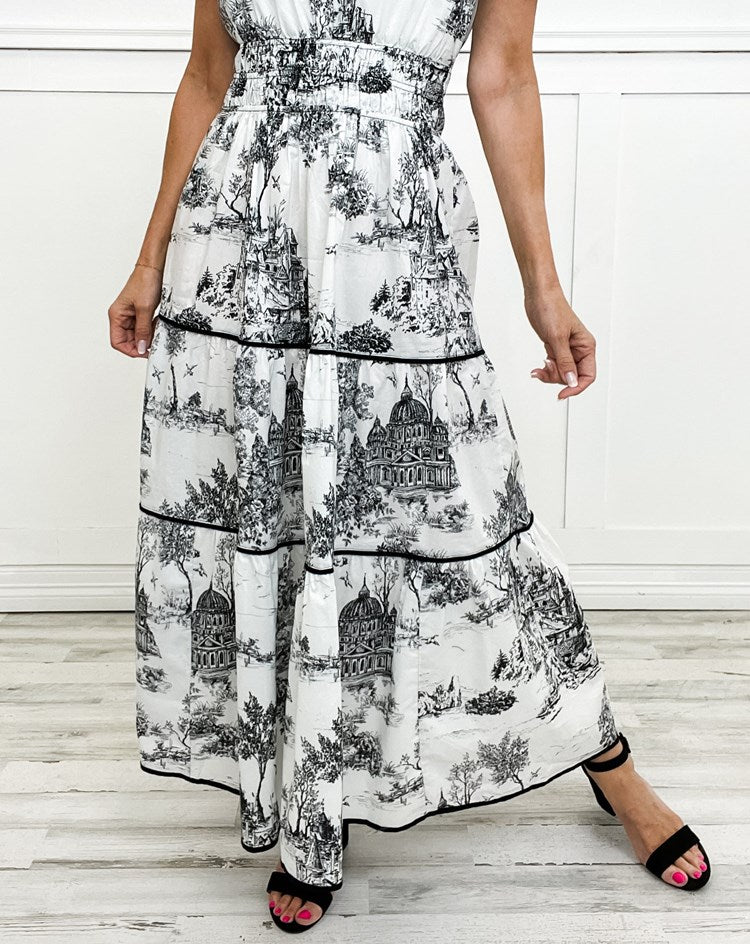 Alexia™ | Toile Maxi Dress