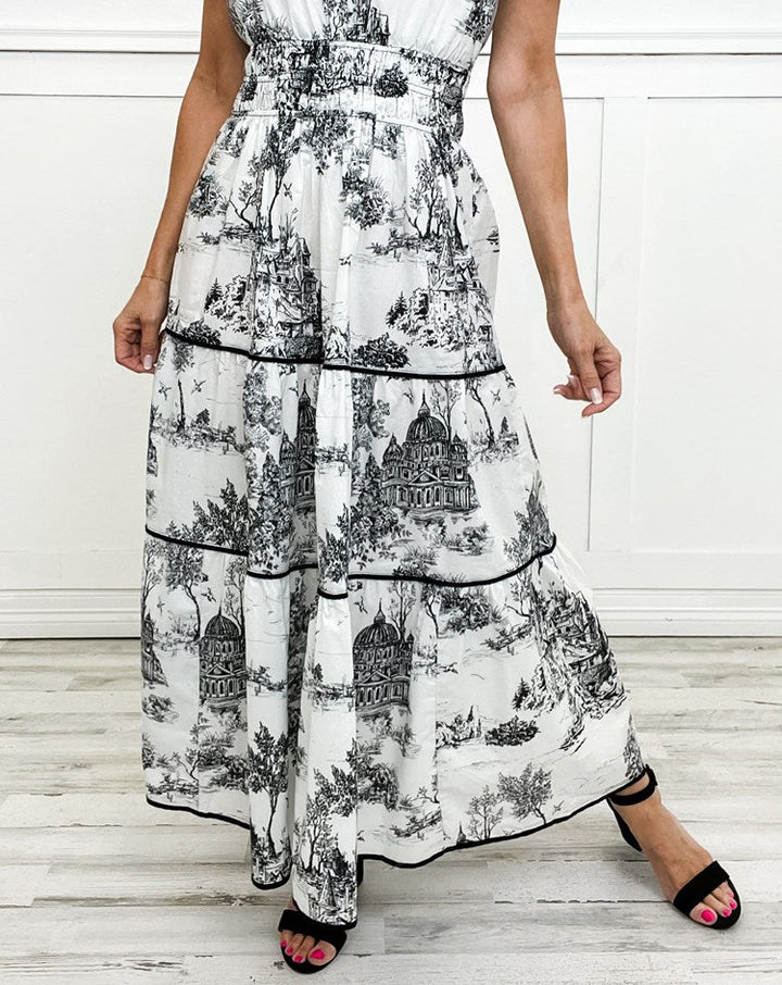 Alexia™ | Toile Maxi Dress