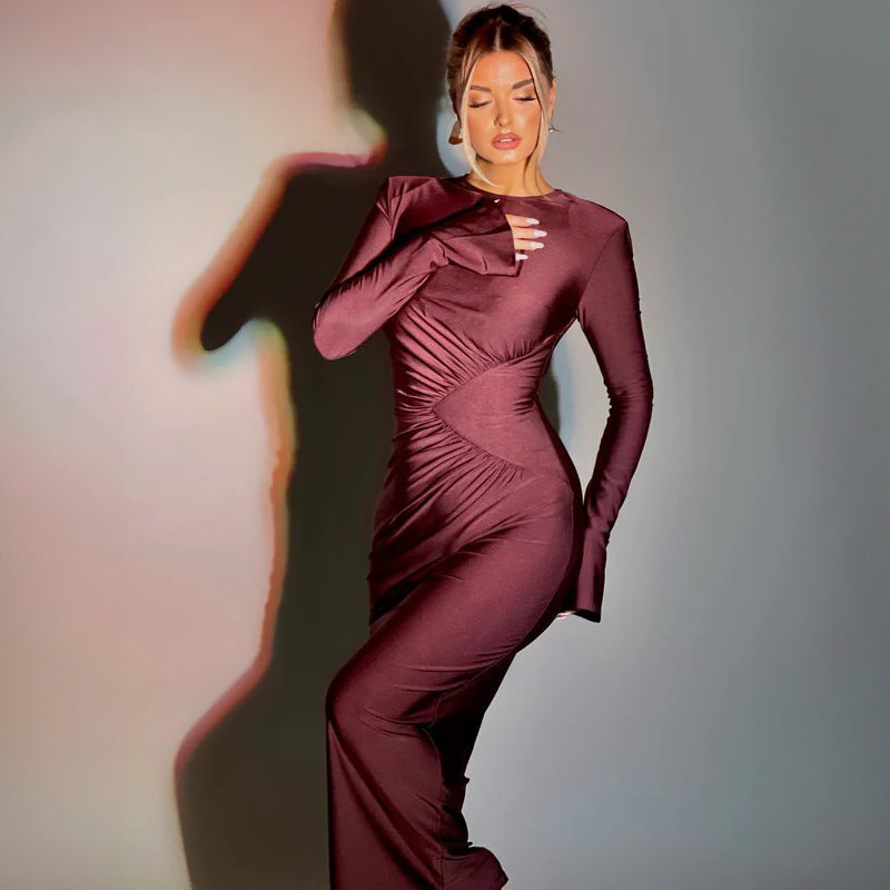 Isabella Elegance™ Draped Maxi Dress
