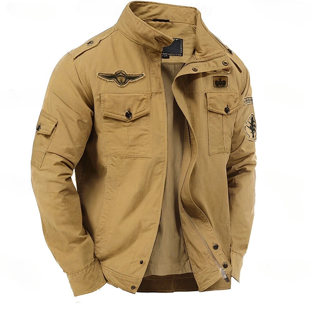 Alpha - Men's blazer, cotton, shoulder straps and pockets