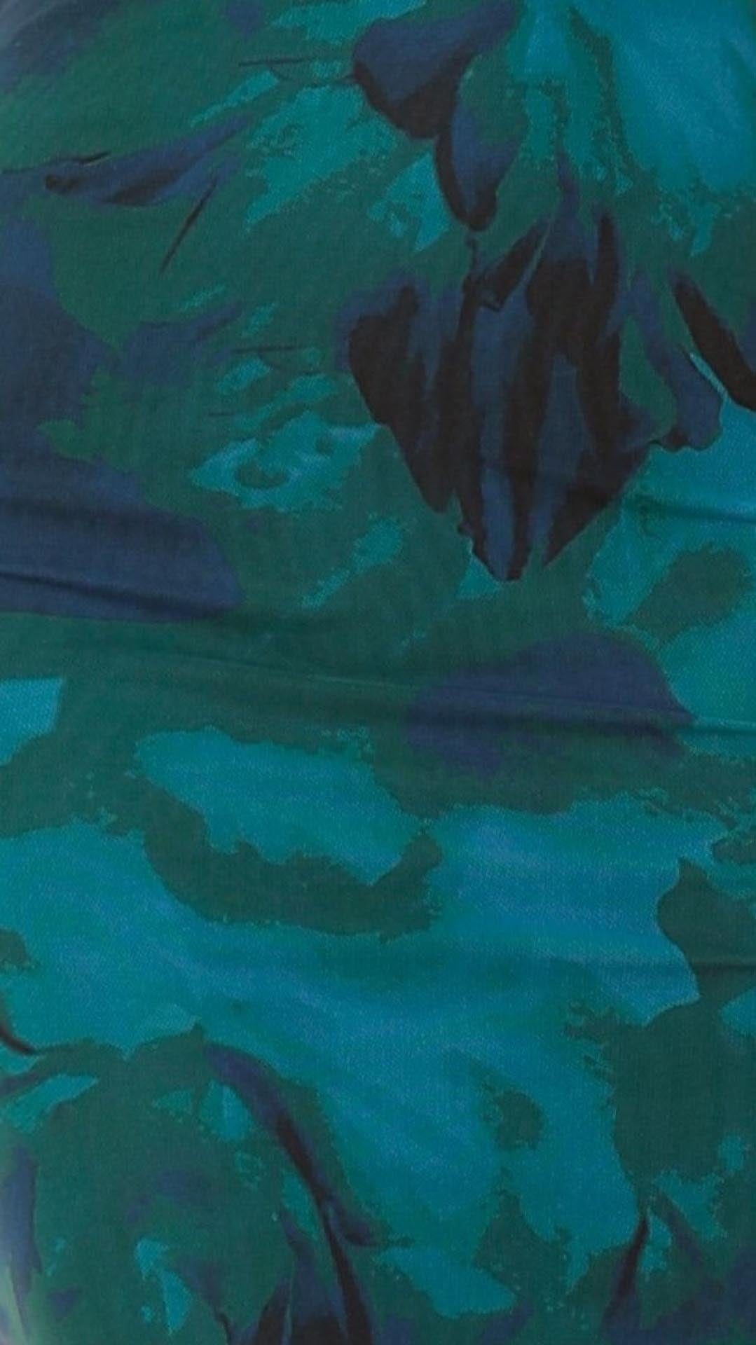 Isabella-Teal Blossom Backless Dress™