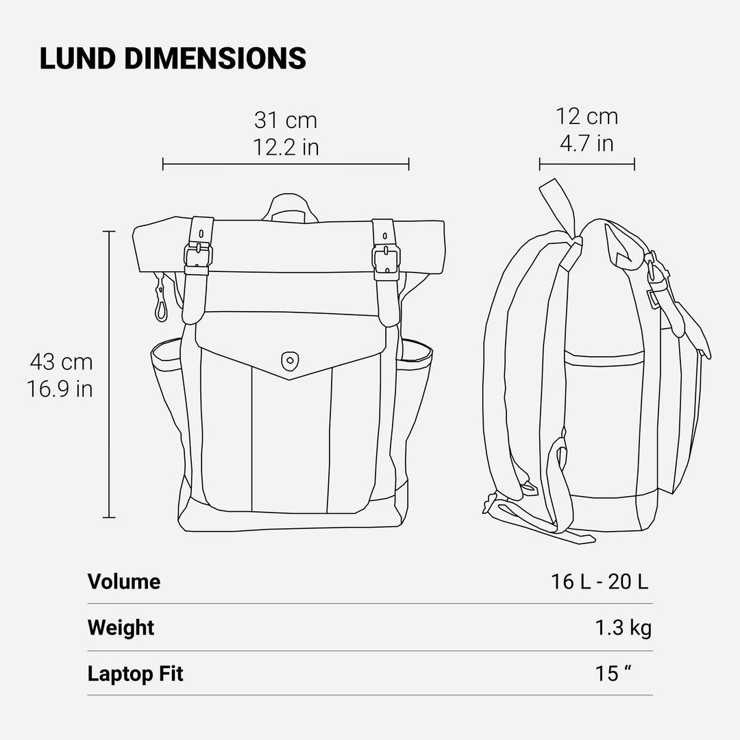 Michael™ Canvas Roll Top Backpack