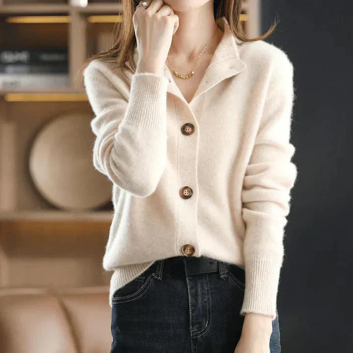 Aria Cozy Button-Up Cardigan