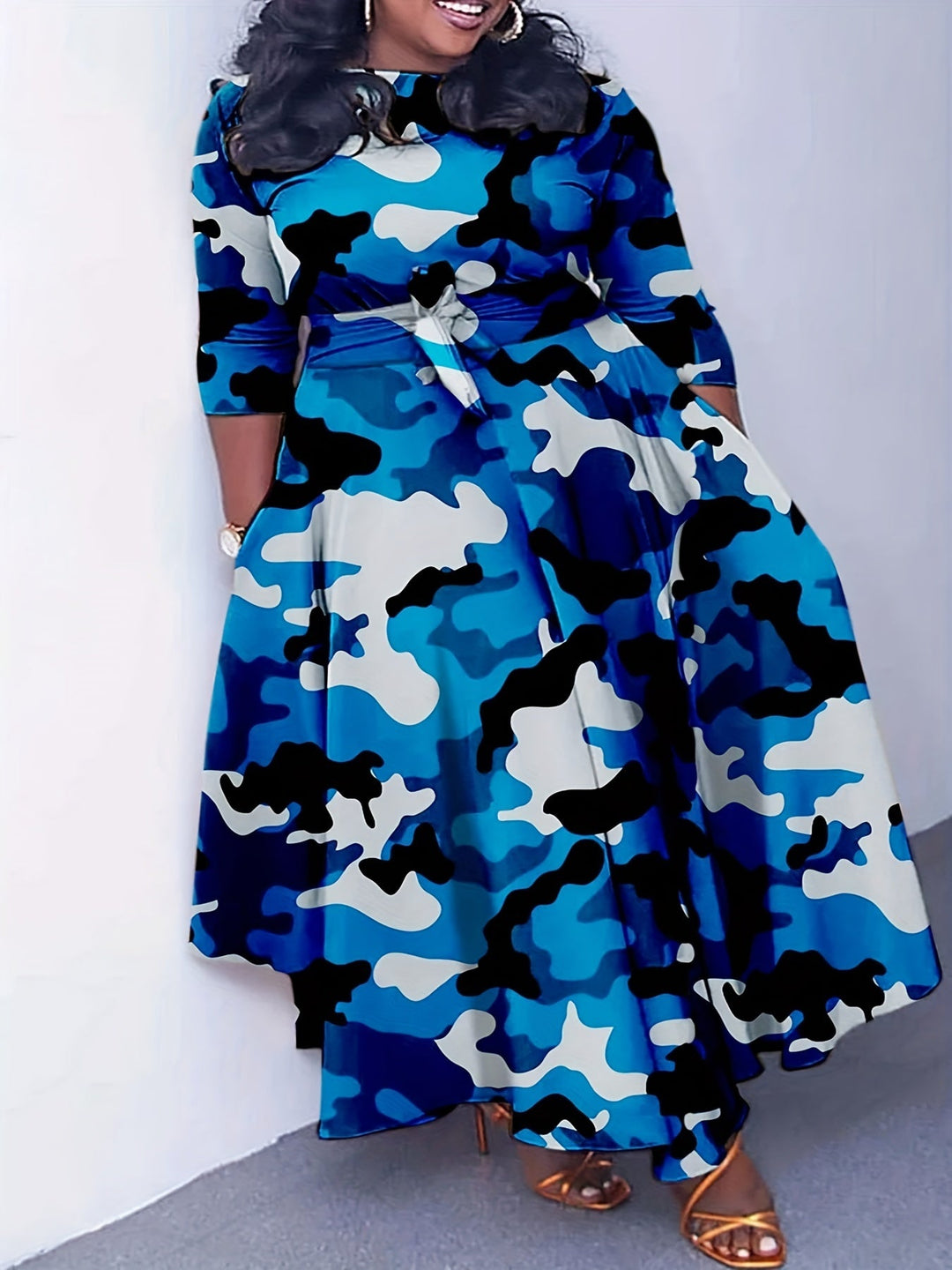 Hannah | Plus size colored dress