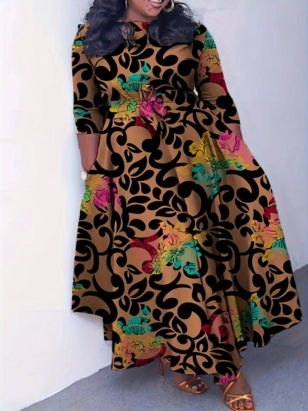 Hannah | Plus size colored dress