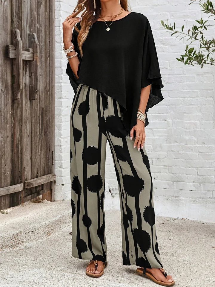Vasia™ | Comfortable Elastic Waist Two-Piece Set