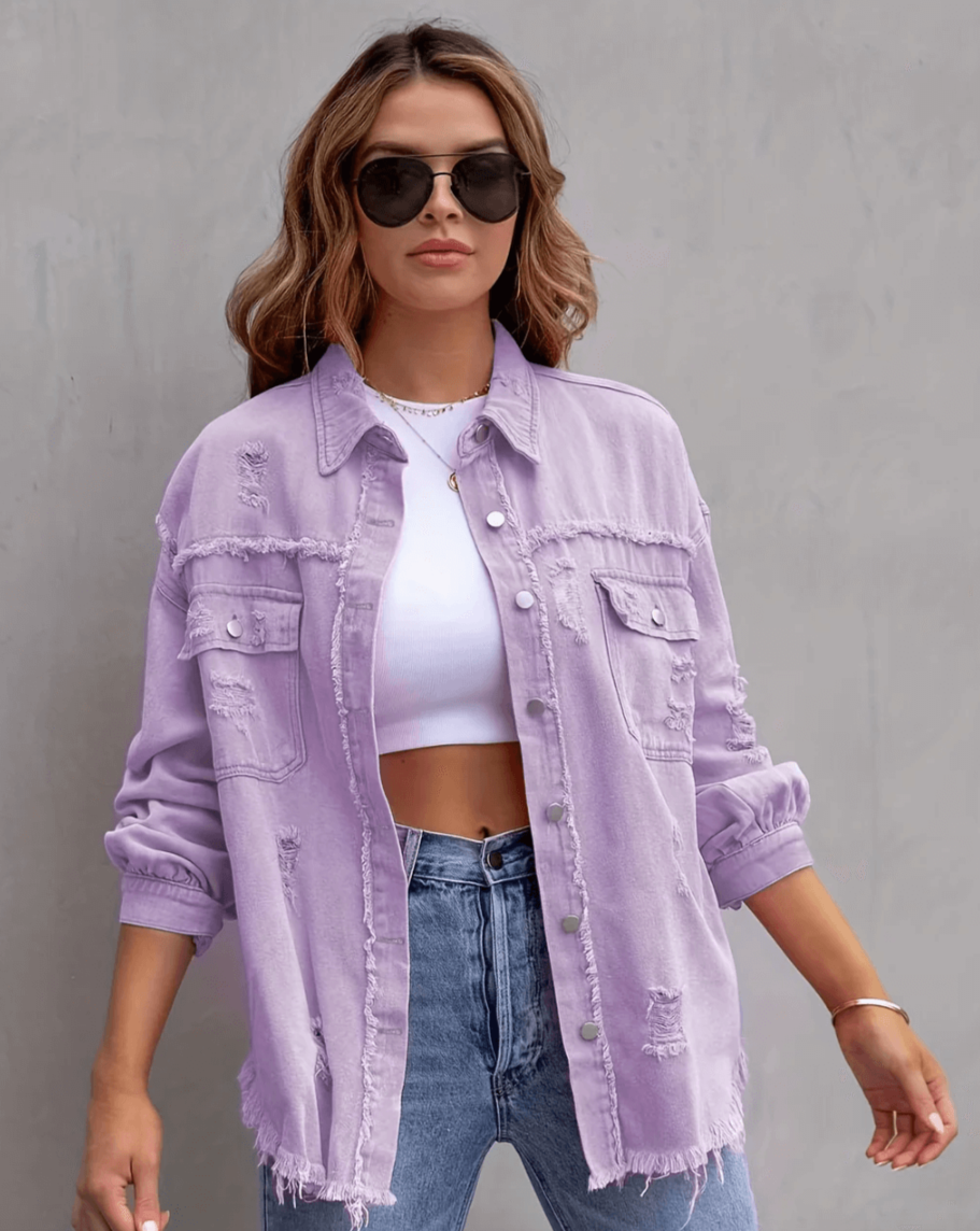 Vyrex™ | Oversized Ripped Jacket