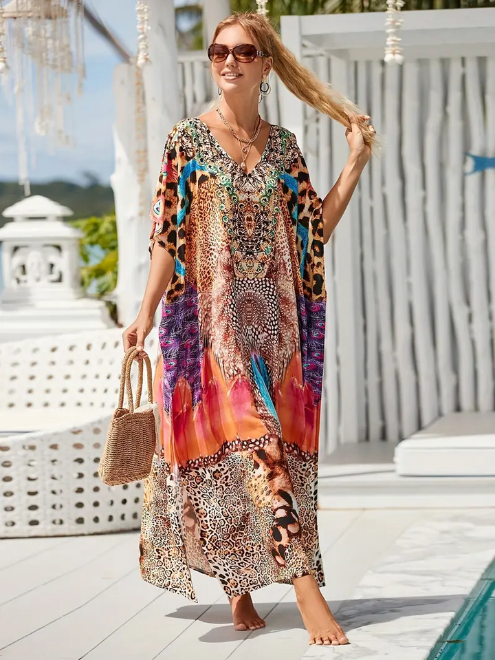Mellany | Plus Size Tropical Dress