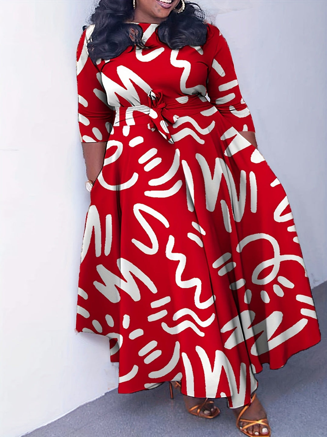 Hannah | Plus size colored dress