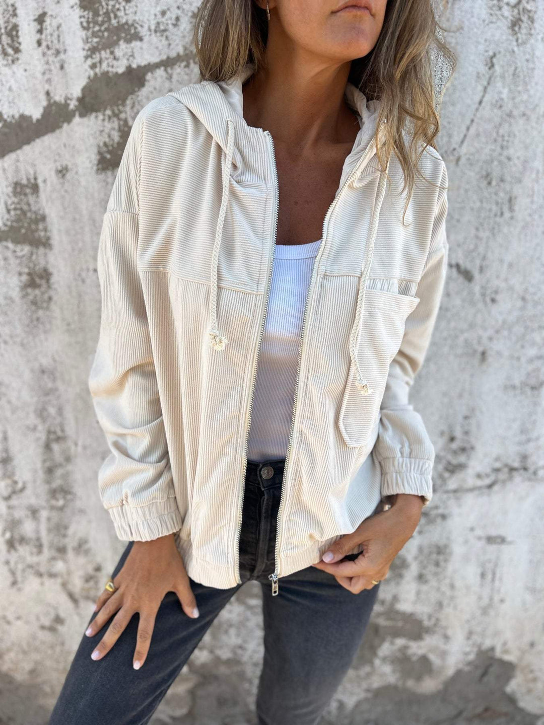 Palisades | Corduroy Hooded Jacket