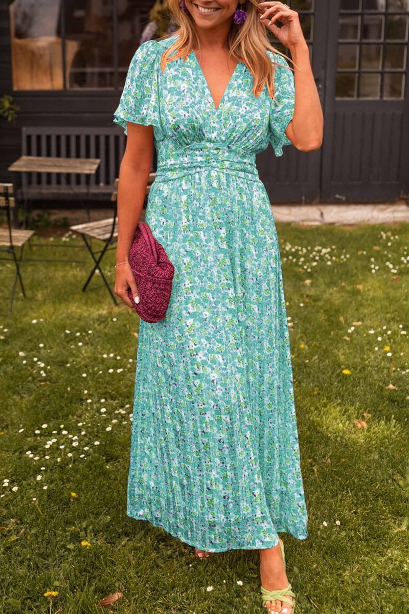 KELLY | V-NECK LONG DRESS WITH BELLY HIDER LIMITED STOCK