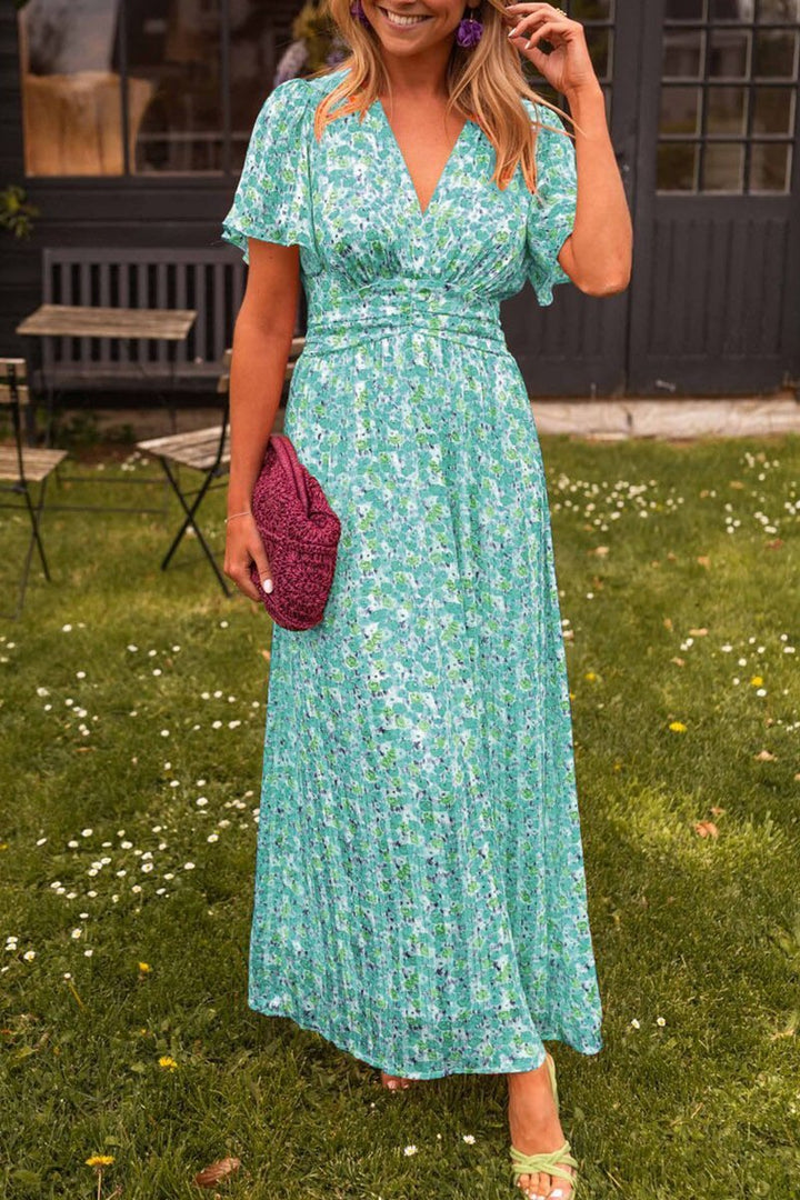 KELLY | V-NECK LONG DRESS WITH BELLY HIDER LIMITED STOCK
