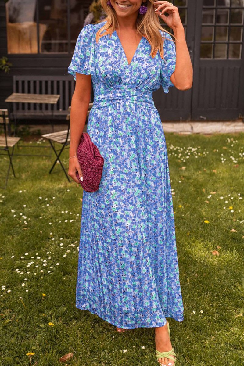 KELLY | V-NECK LONG DRESS WITH BELLY HIDER LIMITED STOCK