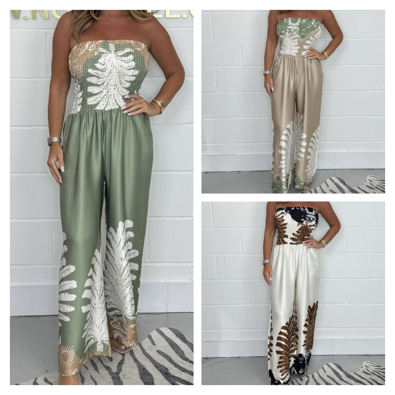 Soleli™ | Breezy Strapless Jumpsuit