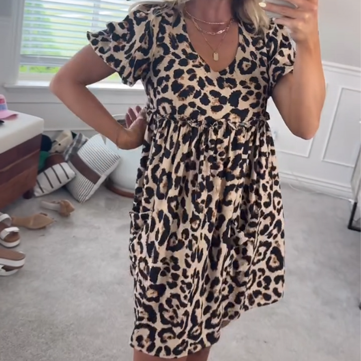 Nala™ | Stylish Leopard Mini Dress