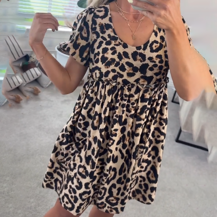 Nala™ | Stylish Leopard Mini Dress